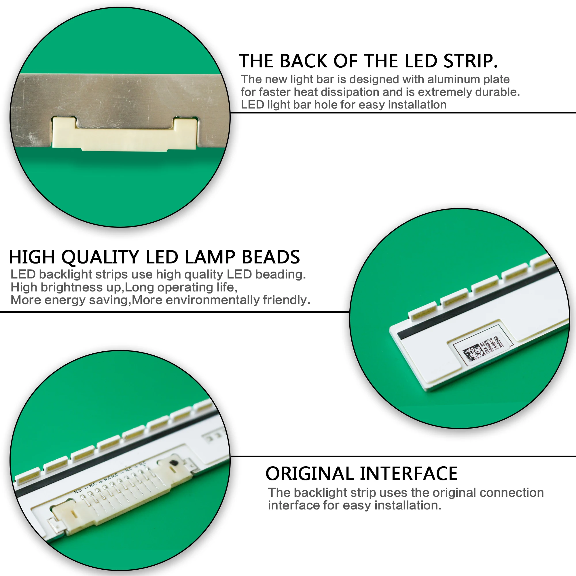 Imagem -05 - Faixa de Retroiluminação Led com Cobertura de Fundo para tv de 65 Modos Un65hu9000 Un65hu8700 2014svs65 7032snb U900 Un65h8000 Ue65h8000 Novo