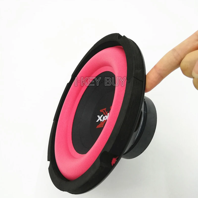 I KEY BUY Super Power 8 Inch Car Suboofer 400W 4Ohm  Magnet Big Red Thick Foam Edge Paper Cone Louder Bass Wofer Speaker