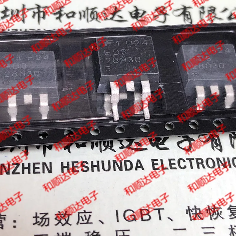 10PCS   FDB28N30  TO-263 300V 28A