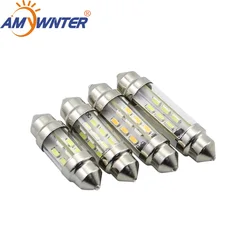 New 360 Degree Festoon Led C5w Lamp 6v 12v 24v Boat Light Bulb 31 36mm 39 42mm C10w Pack of 5