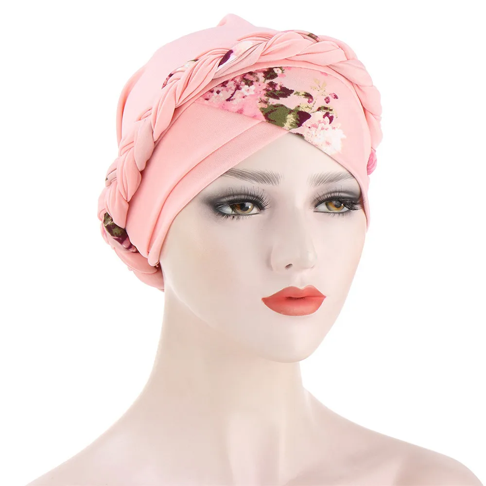 

Turban Hijab Muslim Hijab Caps Musulman For Women Muslim Solid Braid Women Hijab Wrap Cap Turbantes Turban Hat Chemo Cap Head