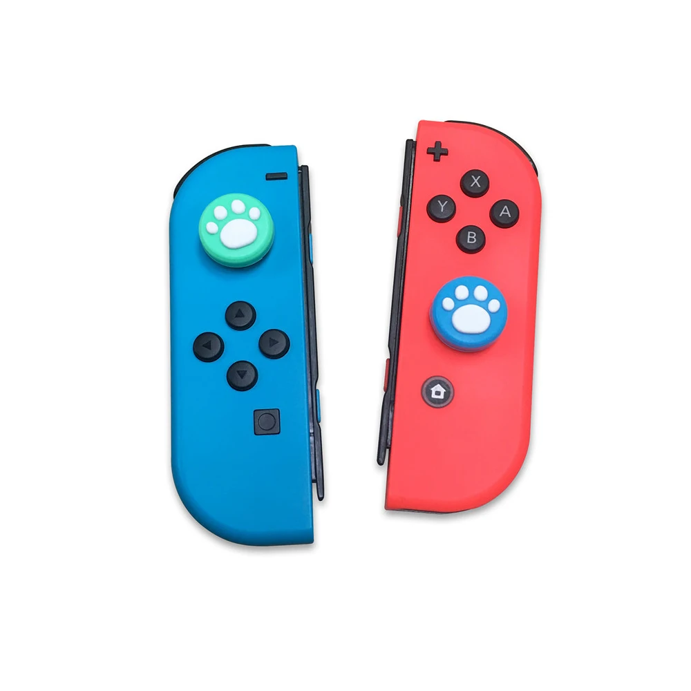 2 قطعة ل نينتندو سويتش لايت Mini Joy-Con Joy Con المقود الإبهام غطاء مقبض عصا القط مخلب غطاء ل PS5/PS4/XBOX One 360