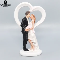 Wedding Anniversary Couple Figurines Car Accessories Valentine's Day Ornaments Home Decoration Resin Crafts Gift for Guest