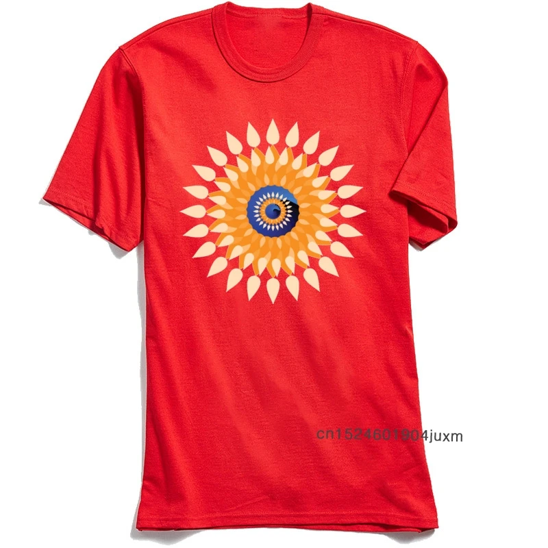 Mandala T Shirt Men Floral Red Tshirt 2018 New Fashion Short Sleeve Family T-Shirt Pure Cotton Crewneck Mens Tops Tees XXXL