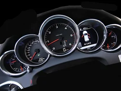 for Porsche Panamera 970 2010-2015 ABS Matt Dashboard Meter Ring Cover Trim 5pc Car modification Auto parts