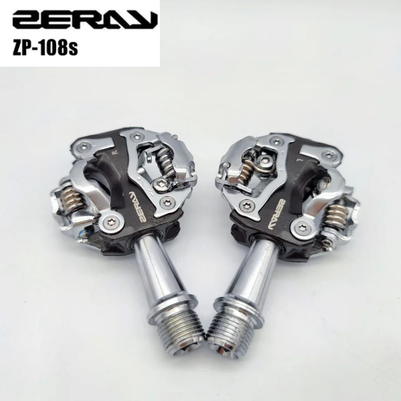 ZERAY ZP-108S ZP-109S Cycling Road Bike MTB Clipless Pedals Self-locking Pedals SPD Compatible Pedals Bike Parts 108s