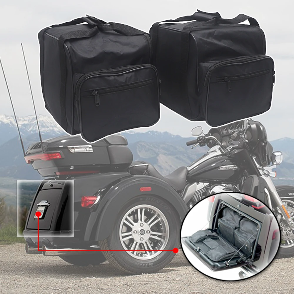 

Motorcycle Saddlebags Trunk Liner Bag Luggage Bags For Harley Tri Glide Ultra Classic -FLHTCUTG 09-19 Street Glide Trike -FLHXXX