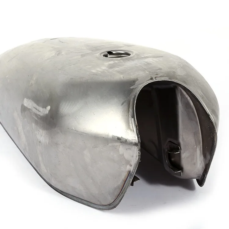 CG CG125 CG150 Motorcycle Bare Metal Fuel Tank 9L Retro Refit Motorbike Oil Tank Petrol Tank With Cap and Tap