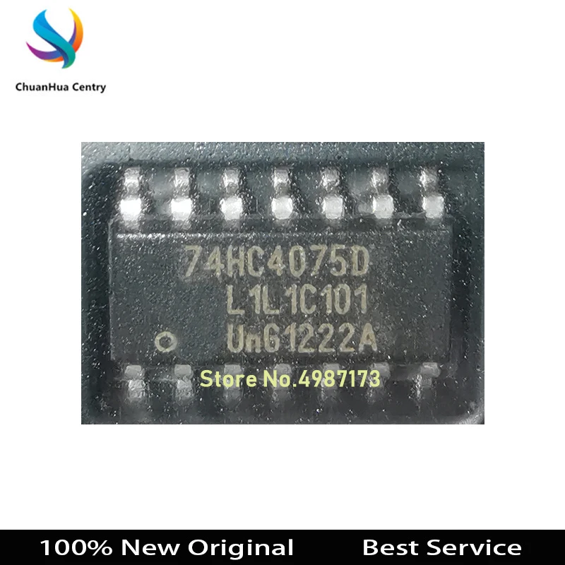 오리지널 74HC4075D, 74HC4075 SOP-14 100%, 로트당 10 개, 재고 있음