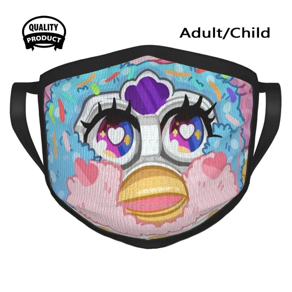 Clown Furby Summer Washable Breathable Reusable Masks Furby Furby Long Furby Cute Clown Custom Party Sprinkles Birthday