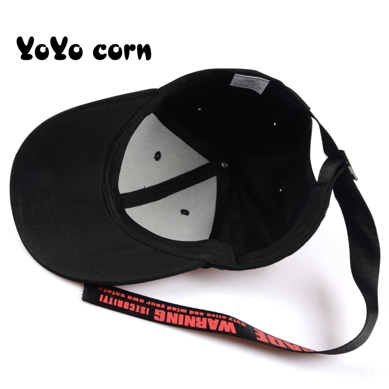 YOYOCORN 2022 New Yellow Long straps kpop Baseball Cap men Hip Hop letter bone girls boys fashion women Snapback korean Hats