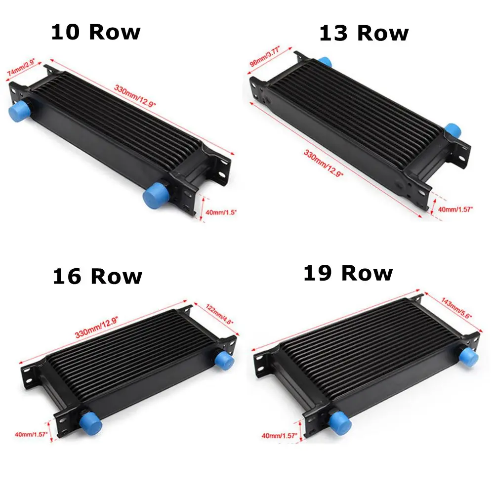 Universal AN-10AN Engine Transmission Racing Oil Cooler For British Type 10/13/16/19 Rows TOC-1005