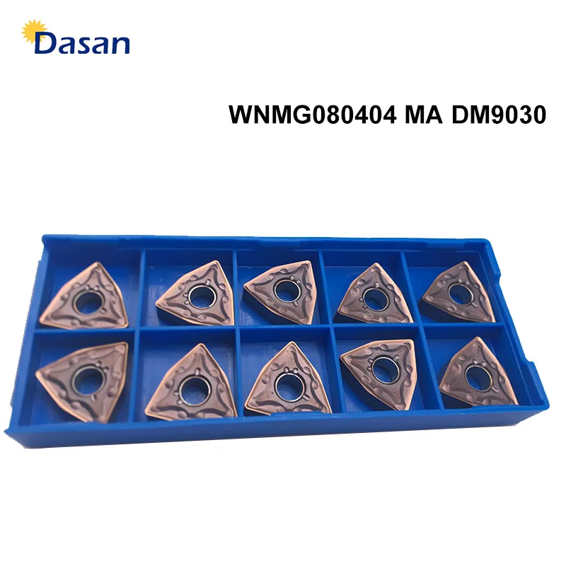 WNMG080404 Stainless Steel MA HA WNMG080402 Carbide Turning inserts HS MS LF6018 Blade CNC Lathe Tools External Tool Cutter