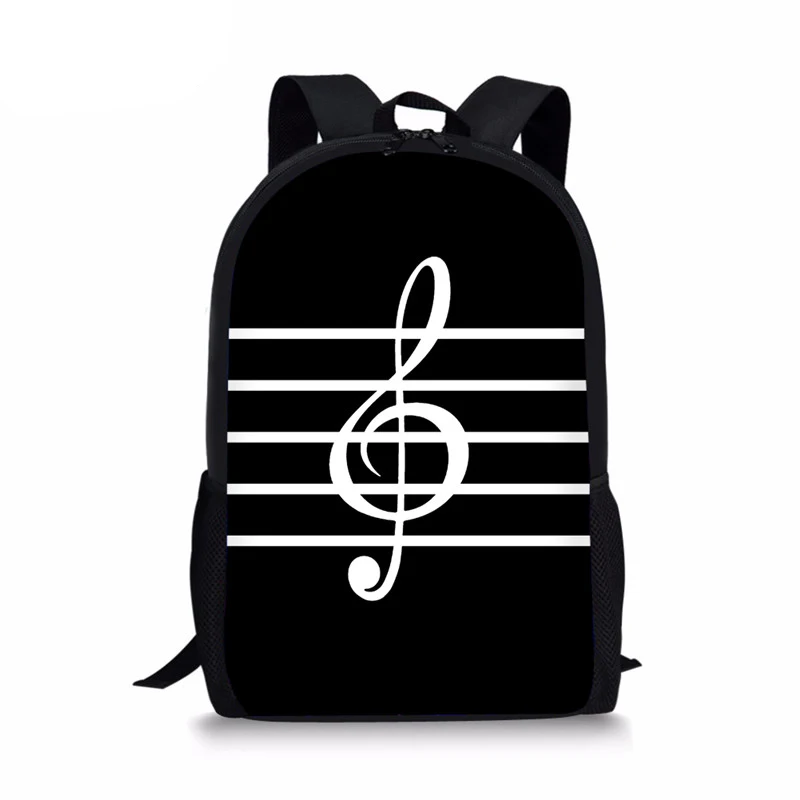 Piano Music Note Print Women Backpack Youth Backpacks for Teenage Girls Female School Shoulder Bag Bagpack mochila