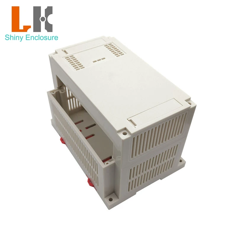 155x110x110mm Abs Project Box Case Din Rail Plastic Electronics Housing PLC Abs Enclosure Small Electronic Box