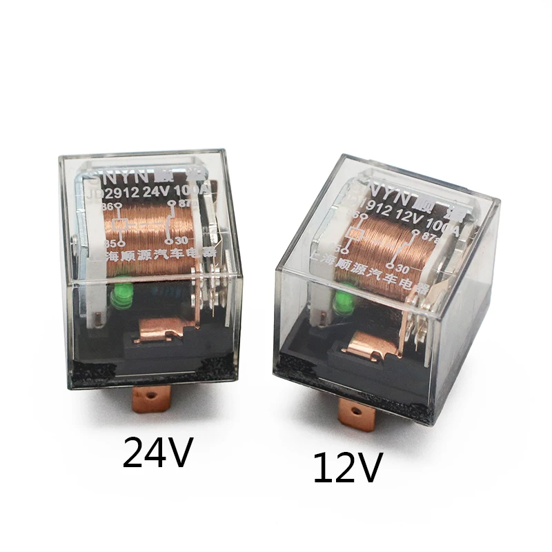 1szt Przekaźnik samochodowy 12V 100A 5Pin SPDT Duża pojemność Przełączanie Urządzenie sterujące samochodem Przekaźniki samochodowe DC 24V