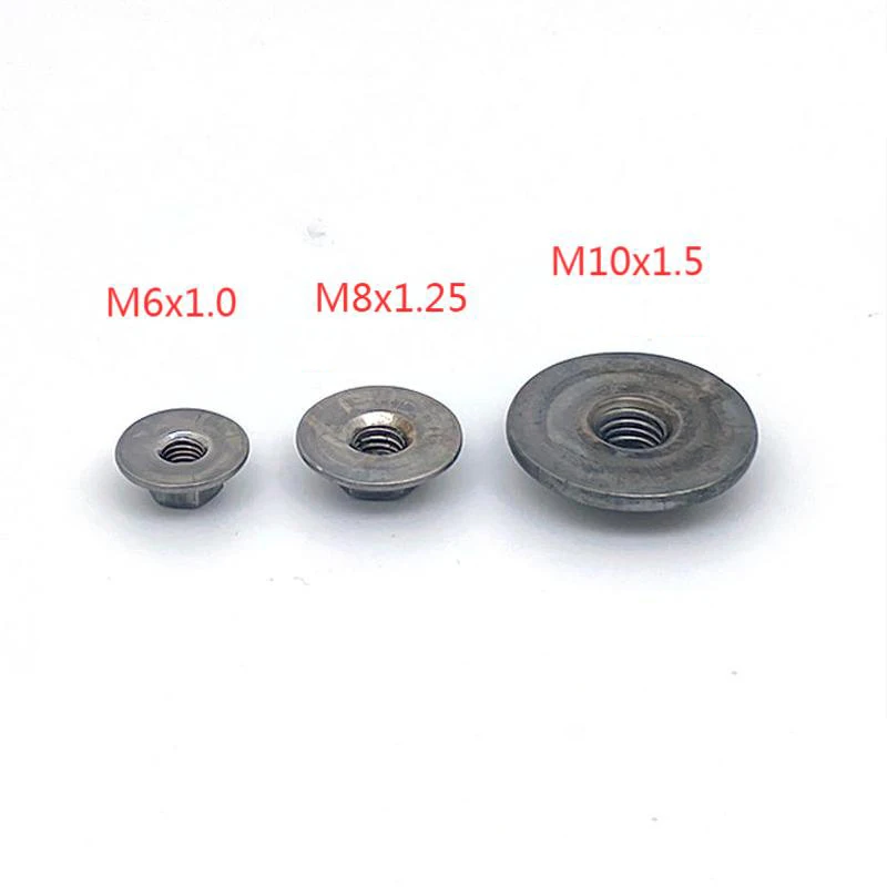 20PCS M6 M8 M10 Hexagon Flat Bottom Nut Enlarged Base Flange Nut