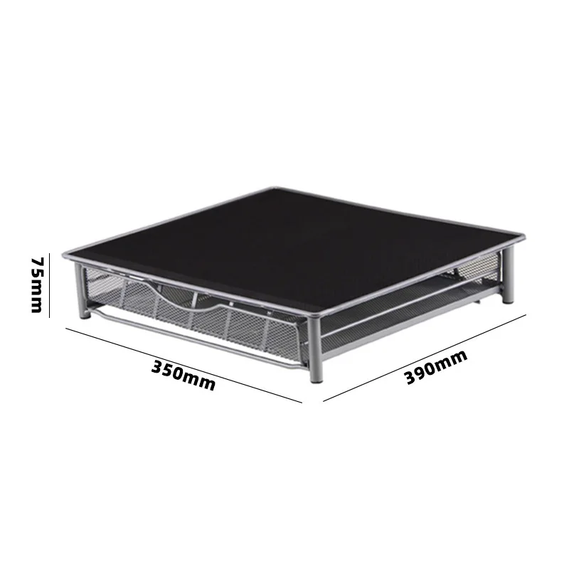 Metal Coffee Capsule Shelves Pods Holder Iron Chrome Storage Rack Coffee Drawers For Dolce Gusto Coffeeware Sets