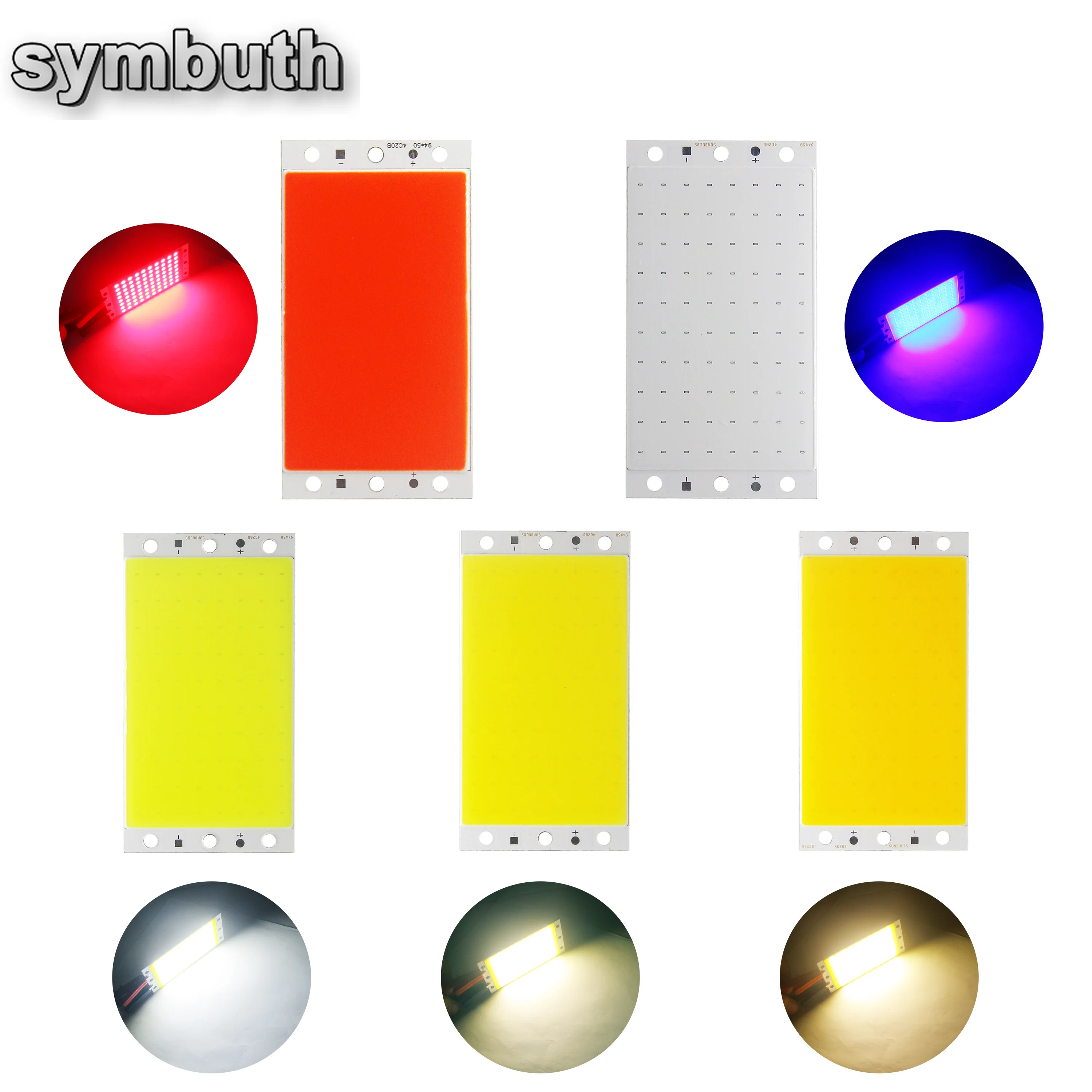 

DC 12V 16W 94x50mm COB LED Panel Light Source Chip on Board Strip Matrix Lamp for DIY House Emitting Diode