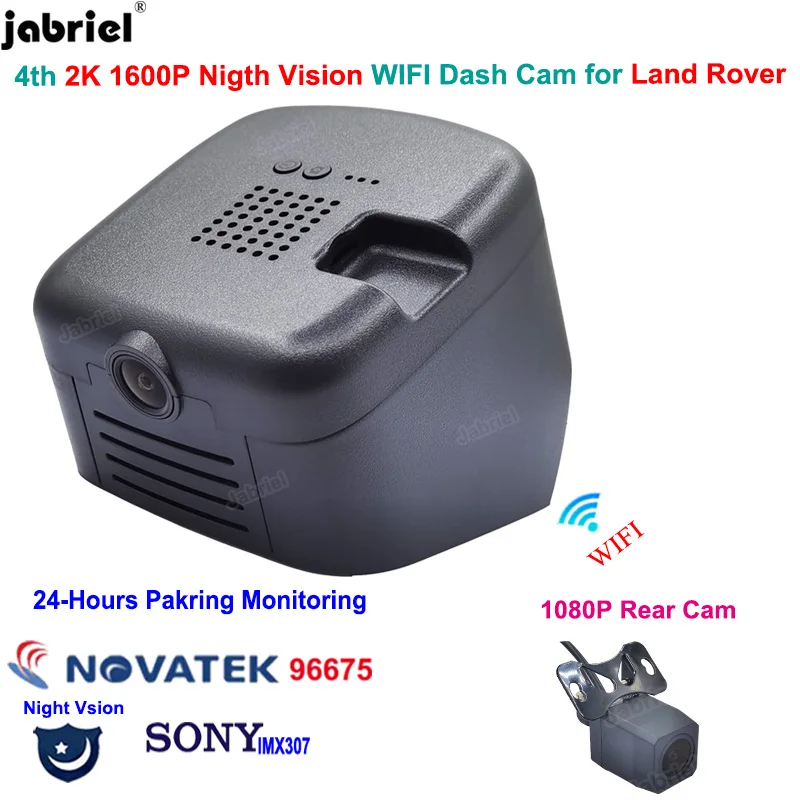 

2K 1600P Auto Wifi Night Vision Car Dvr Dash Cam Camera 24H Parking Driving Recorder For Land Rover Discovery Sport 2020 2021