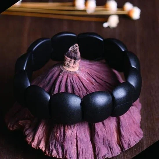 Hand Row bracelet bangle Real black jade Byanshi Men Natural stone needle sibin bian stone bracelets /healthcare treatment