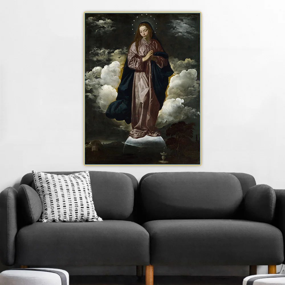 Diego Velazquez《The Immaculate Conception》Canvas Art Oil Painting Poster Picture Wall Hanging Decor Home Living Room Decoration