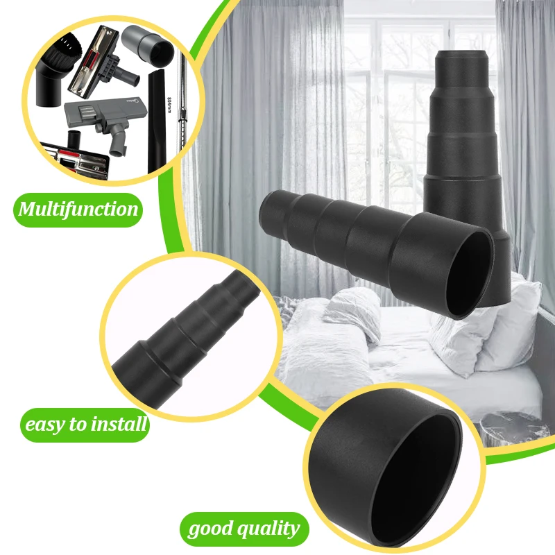 Universal Five-layer ID 23-50 mm Hose Adapter for Vacuum Cleaner Brush Head Plastic Connector Converter Accessories