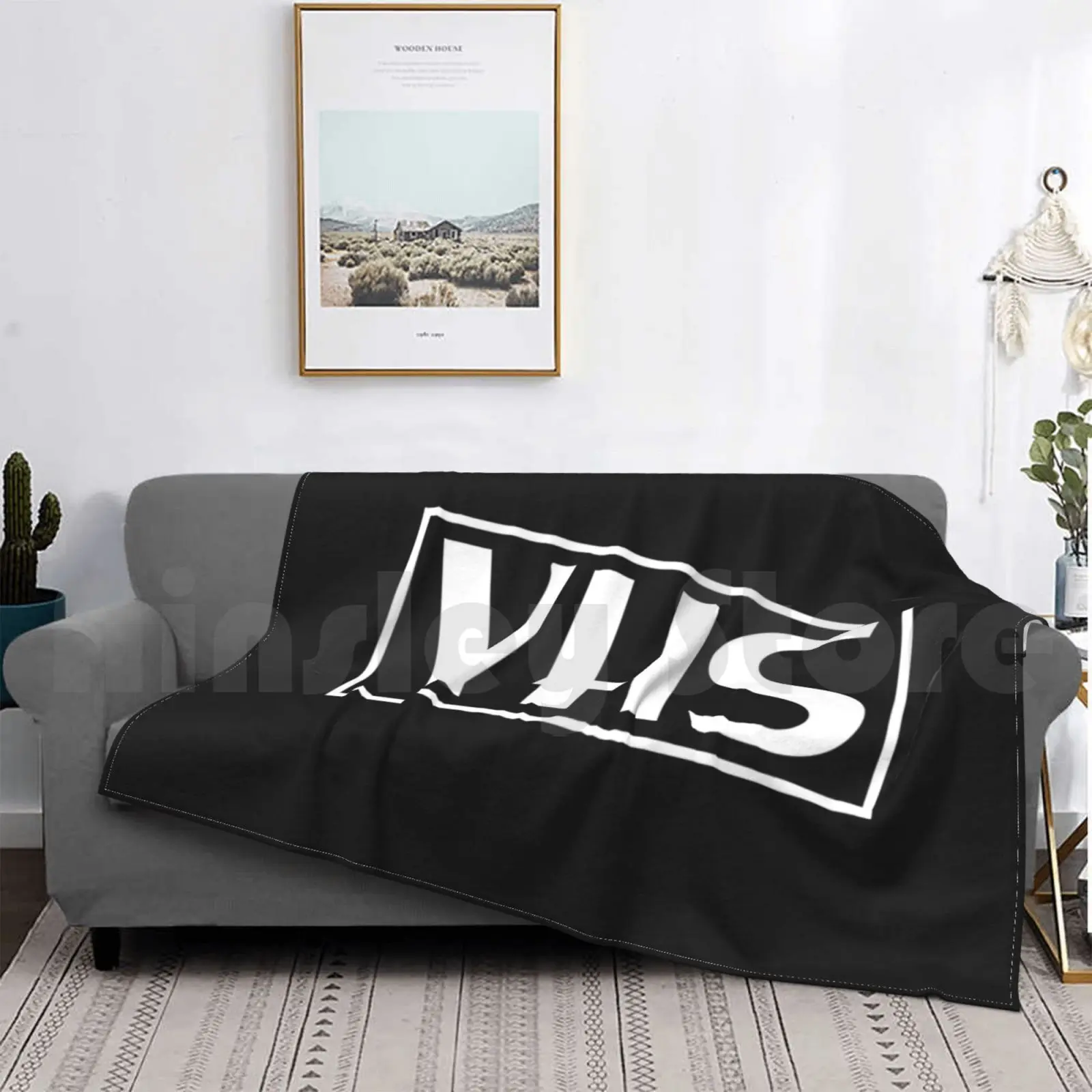 بطانية شعار Vhs لسرير الأريكة والسفر Vhs Music Movie Video