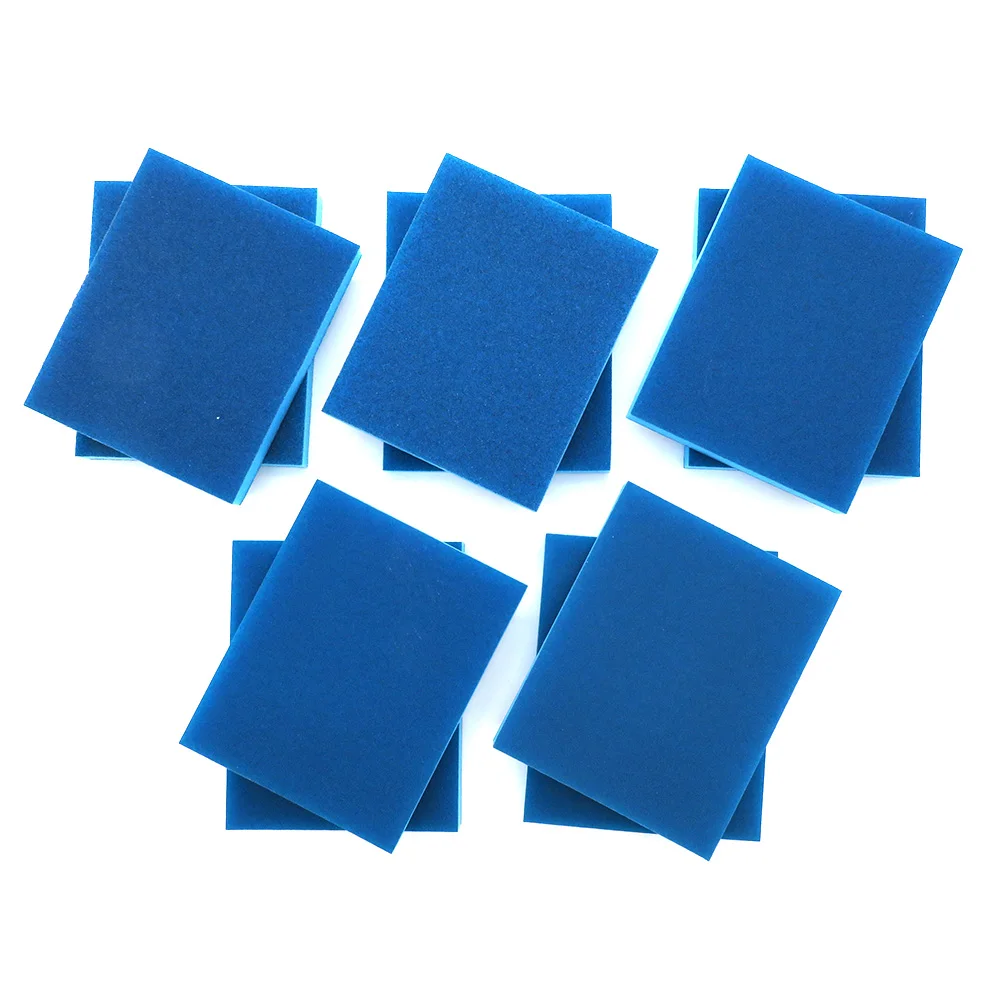 

5 Pcs 100*120MM Polishing Sanding Sponge Block Flocking Sandpaper Sanding Discs Hook Loop Superfine 100-240 Grit Abrasive Tools