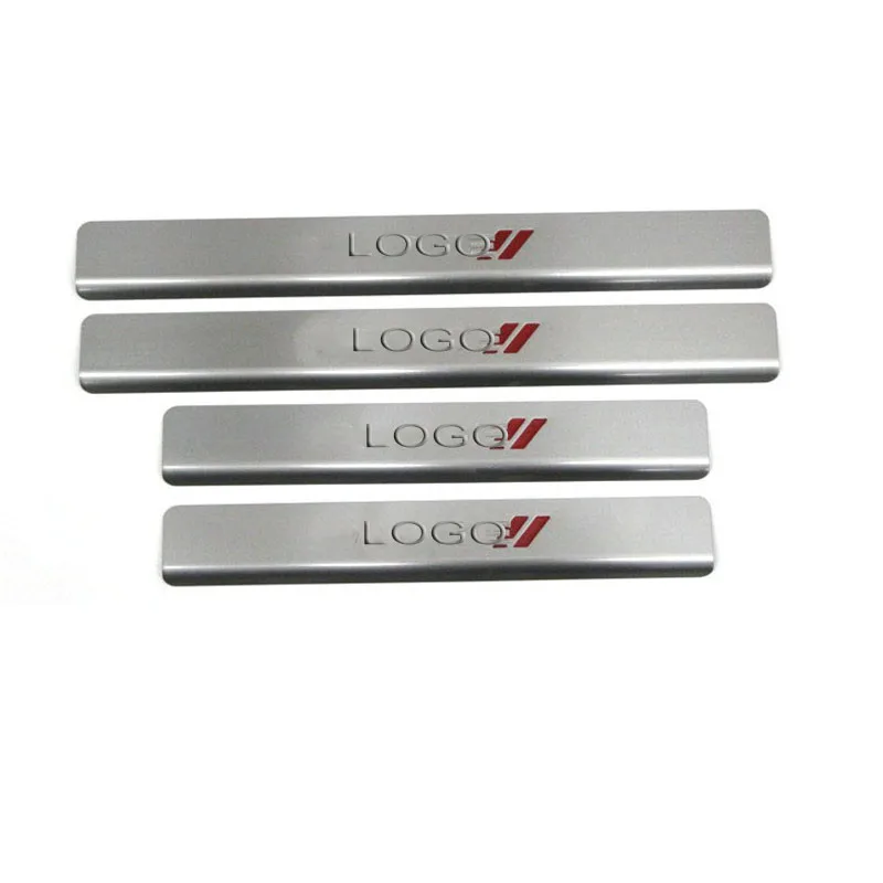 

Stainless Steel Car Door Sill Welcome Pedal Stickers For Dodge Dart Door Sill Plates sticker Interior Car Accessories 4PCS