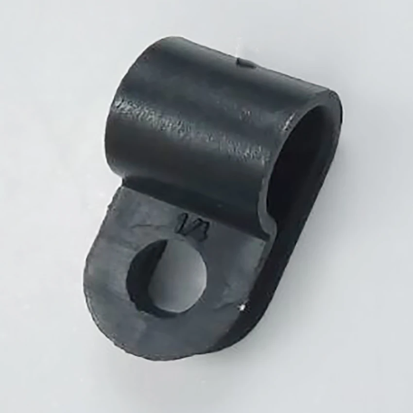 100Pcs/Bag 3.3 5.2 6.4 8.4 10.4 13.2 16 19 1/8 3/16 1/4 5/16 3/8 1/2R R-Type Nylon R Type Clamp Cable Clips Black