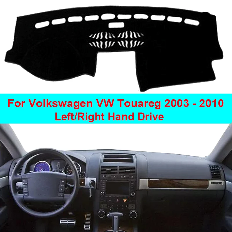 2 Layers Auto Car Dashboard Cover Dash Mat Carpet Cape For Volkswagen VW Touareg 2003 2004 2005 2006 2007 2008 2009 2010 LHD RHD