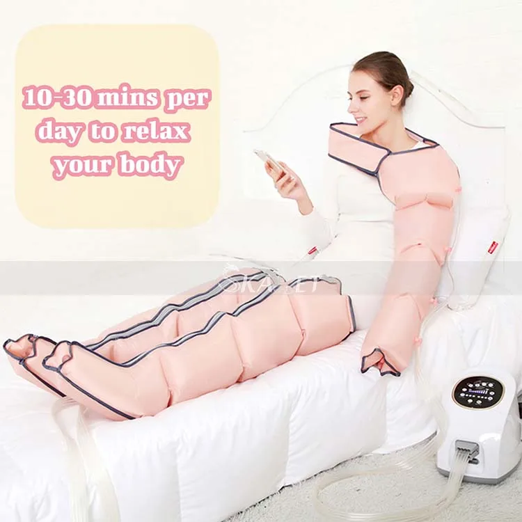 3 Modes Adjustable Leg Compression Massager Vibration Therapy Arm Waist Pneumatic Air-Wraps Relax Pain Relief Massage