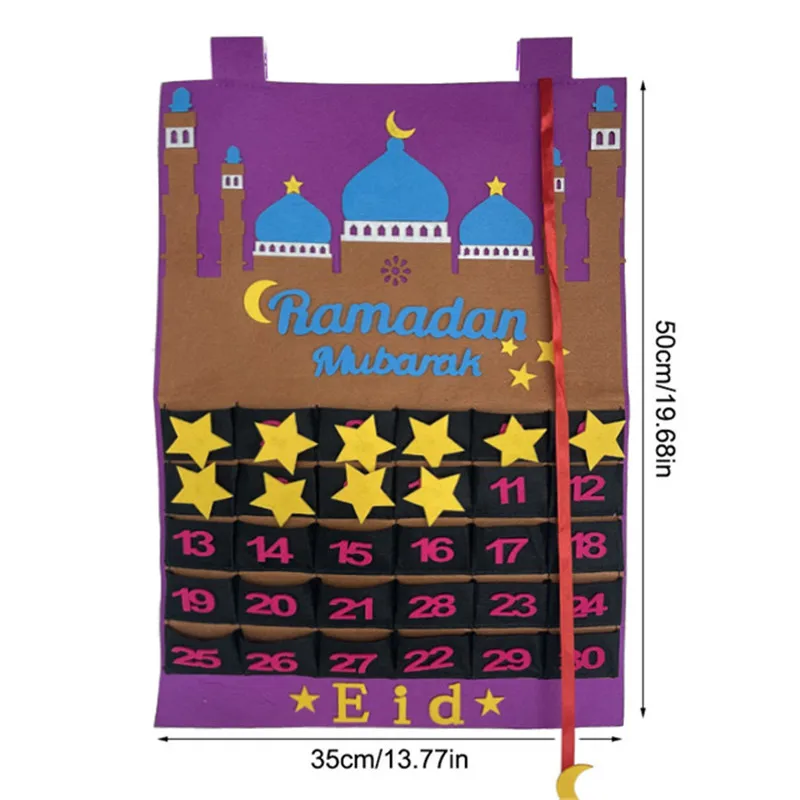 Eid Decoration Ramadan Mubarak Advent Calendar 30days Countdown Calendar Eid Mubarak Gifts Kareem Ramadan Home Decor Eid Al Adha