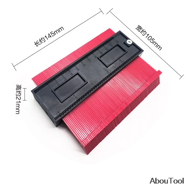 5 cal Contour Gauge profil z tworzywa sztucznego kopii kontur wskaźniki, standardowe drewniane narzędzie do znakowania płytki podłogowe płytki