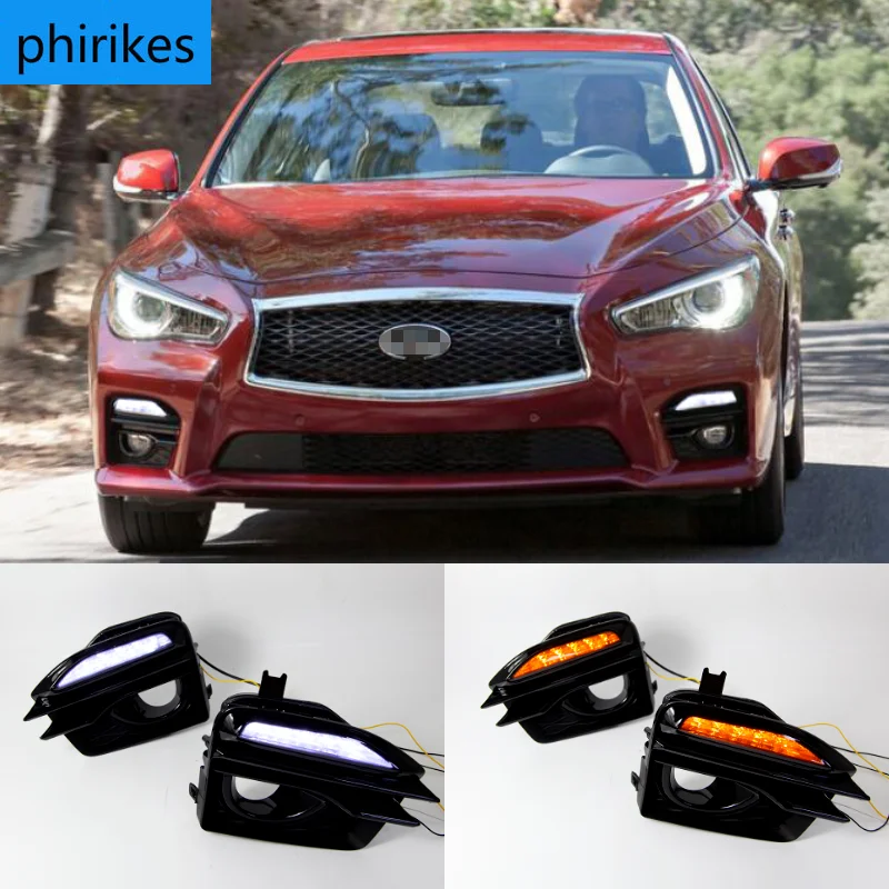 

Error Free LED Daytime Running Light DRL Signal Light Lamp For 2014-2019 Infiniti Q50 Sport Model 261354GA1A 261304GA0A