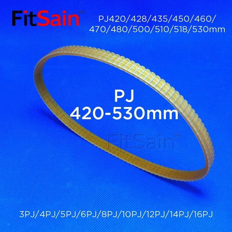 FitSain-PJ325/330/340/344/350/355/365/370/400/405/412mm V-ribbed belt Multi wedge PJ Belt pulley