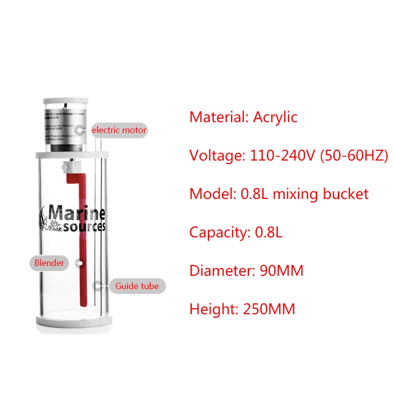 Marine sources 5L agitator Special mixing head for titration cans Titration pump Liquid timed mixing mixing liquid storage tank