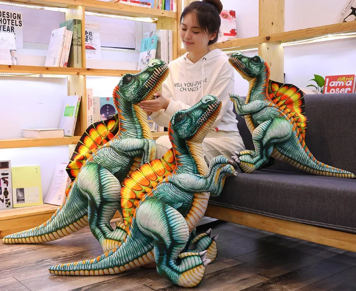 new toy lovely dinosaur simulation Spinosaurus plush toy throw pillow soft doll kids toy Xma gift b0307