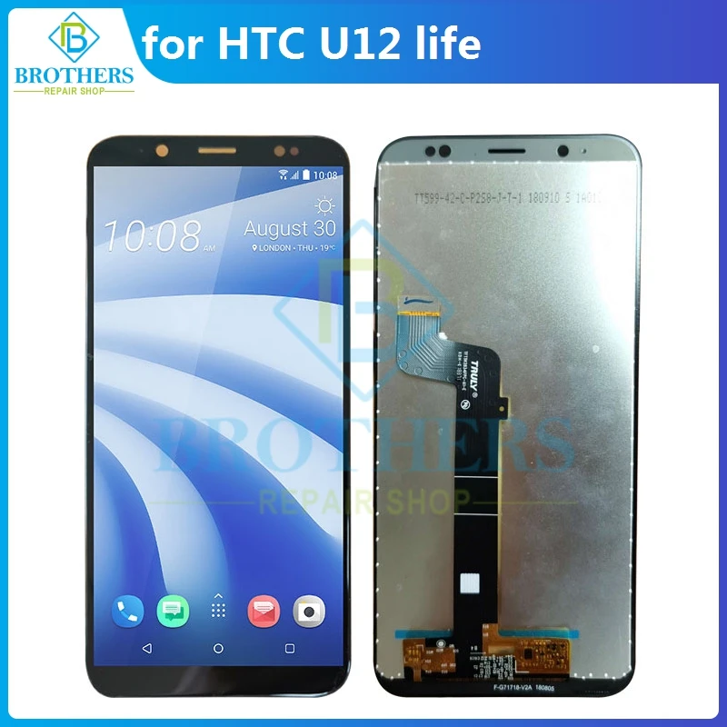 LCD Screen for HTC U12 Life LCD Display for HTC U12Life Touch Screen Assembly Without Frame Touch Digitizer Phone Replacemen Top