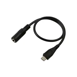 1pc Micro USB Male 5 Pin To 3.5mm Female Jack AUX Audio Sync Headphone Adapter Cable Cord