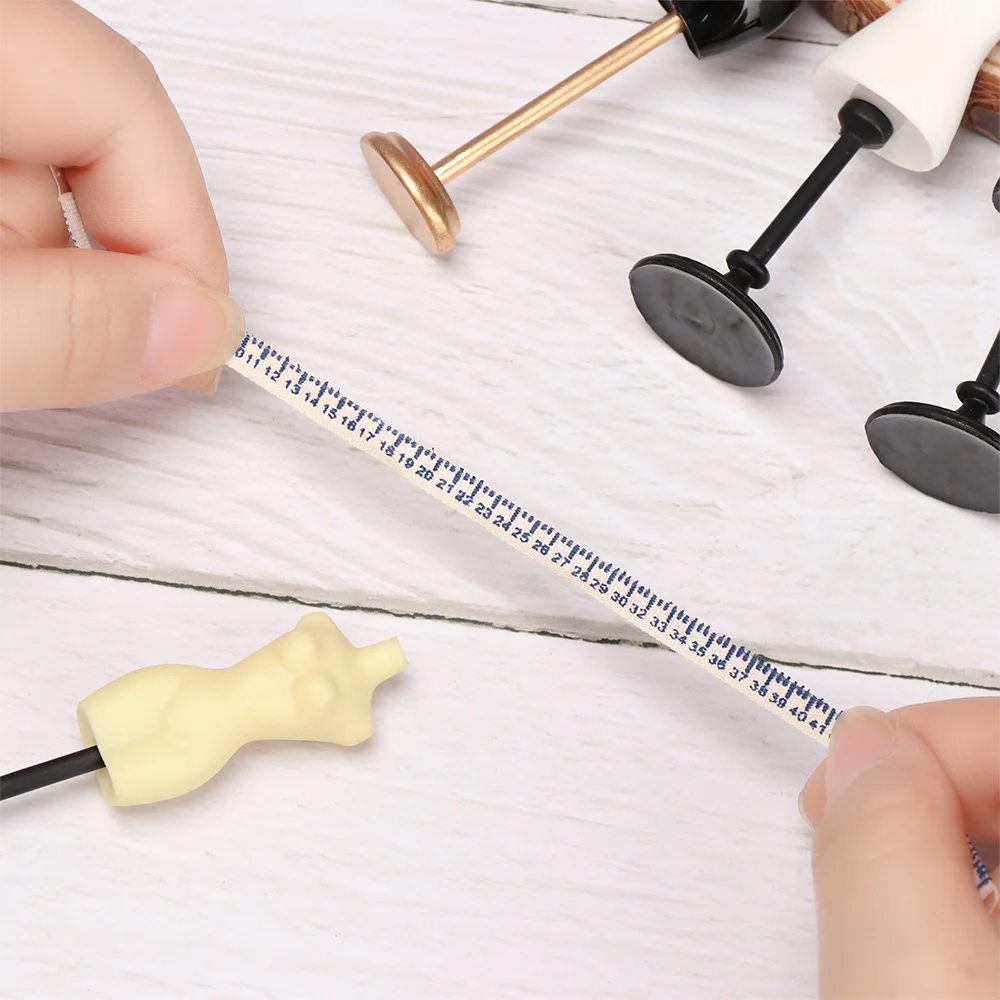1/12 Dollhouse Miniature Accessories Mini Clothes Mannequin Ruler Sets Simulation Evening Dress Form Model Toy DollHouse Decor