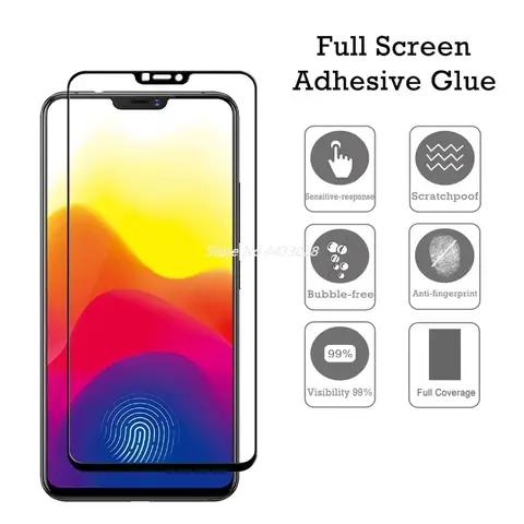 Full Cover Tempered Glass for Vivo V5 V7 Plus Y66 Y67 Y69 Y71 Y73 Y75 Y79 Y81 Y81S Y83 Y85 Y93 Y97 Screen Protector Film Glass