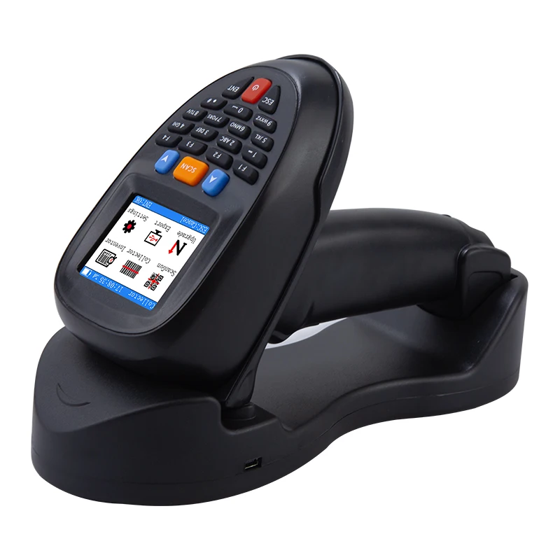 Scanner de Código de Barras Pda Collcetor Ns7103 1d 2d qr Código Verificação Inventário Armazenamento Handheld Repetição Alarme Contagem Lcd