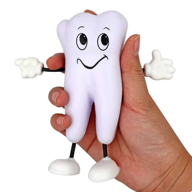 

Tooth-Figure Squeeze Toy Soft PU Foam Tooth Model Shape for Oral Clinic Dentistry Promotional Item as Dentist Gift