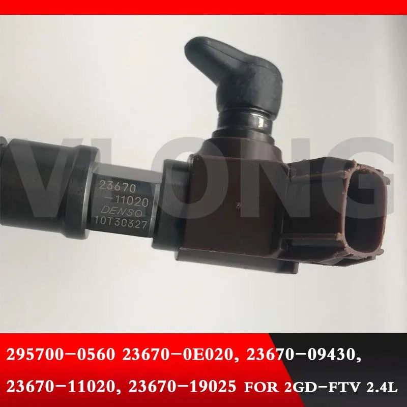 Original Diesel Engine Common Rail Fuel Injector 295700-0560 FOR 2GD-FTV 2.4L 23670-0E020 23670-09430 23670-11020 23670-19025