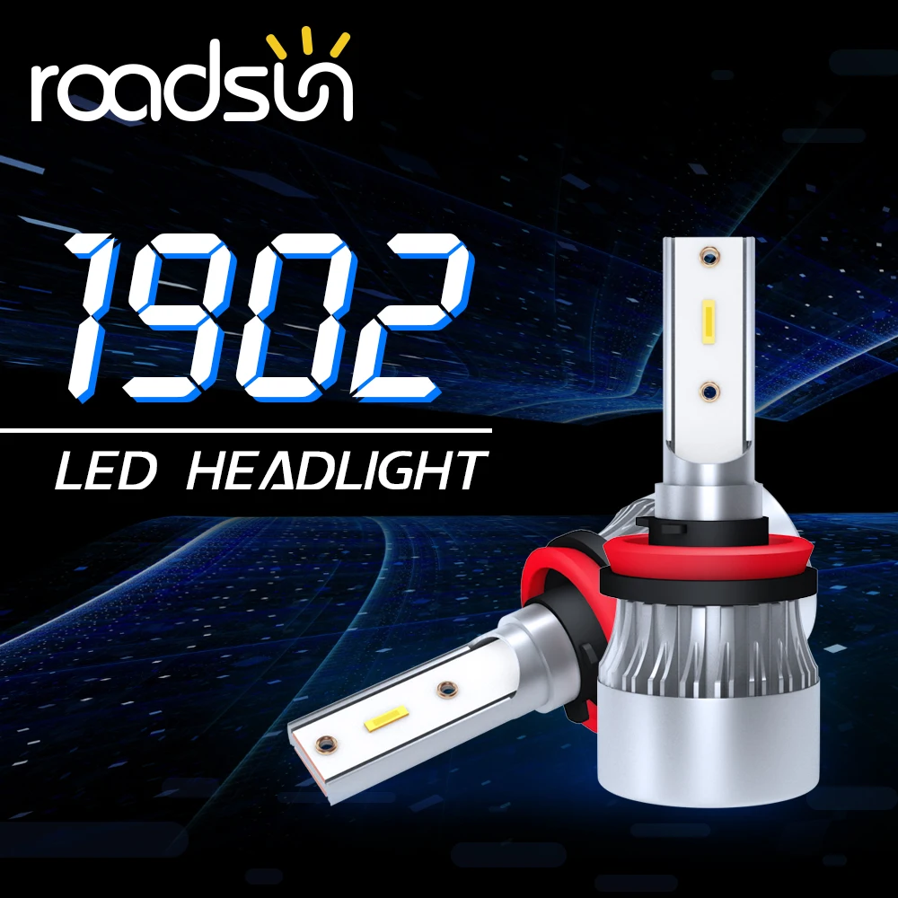 2psc High brightness Car LED COB Headlight Bulbs 6000K H4 H7 H1 9005 9006 HB3 H11 HB4 60W 6000LM Auto Headlamps lamp 9V to 36V