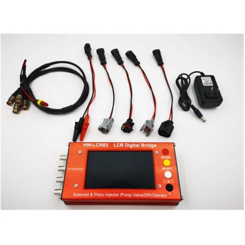 LCR digital bridge HW-LCR02 common rail diesel fuel solenoid piezo injectors LCR tester