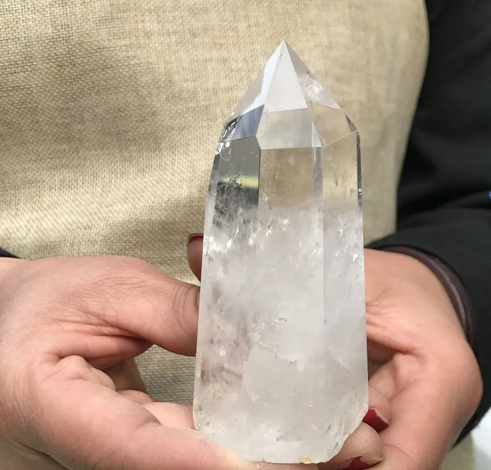 

Natural Transparent Quartz Obelisk, Crystal Tip, Reiki Treatment, 0.58lb