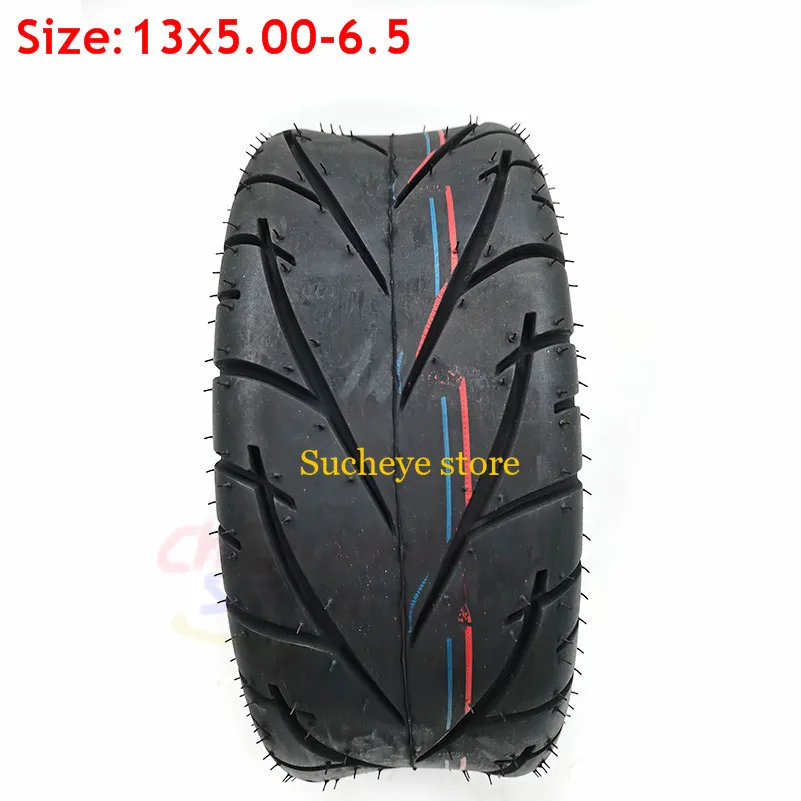 13 Inch Tubeless Tyre 13x5.00-6.5 for Go-Kart Scooters Motorcycle FLJ K6 Tire Vacuum  Wheel Scooter 13*5.00-6.5